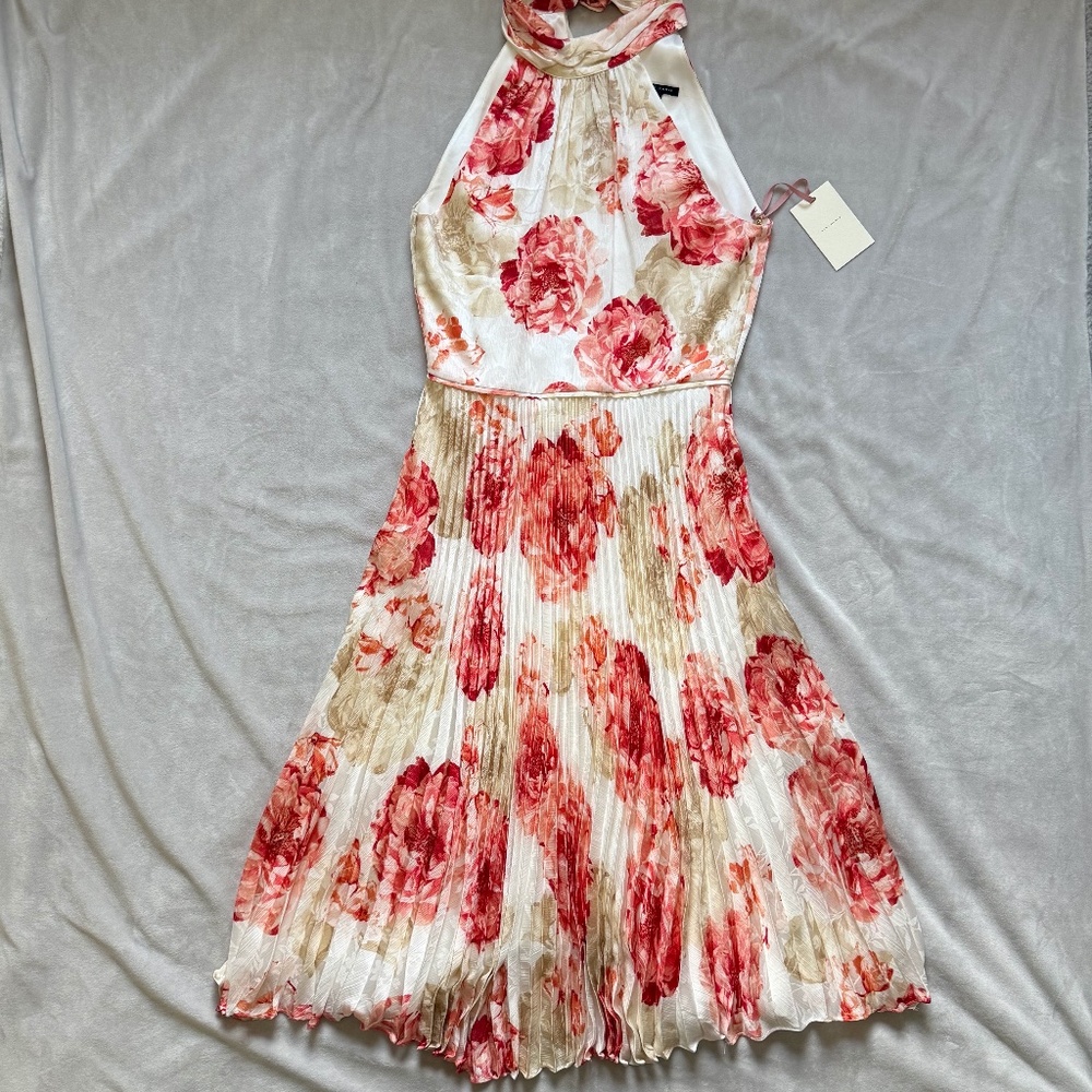 NWT! Alex Marie Pleated Halter Dress